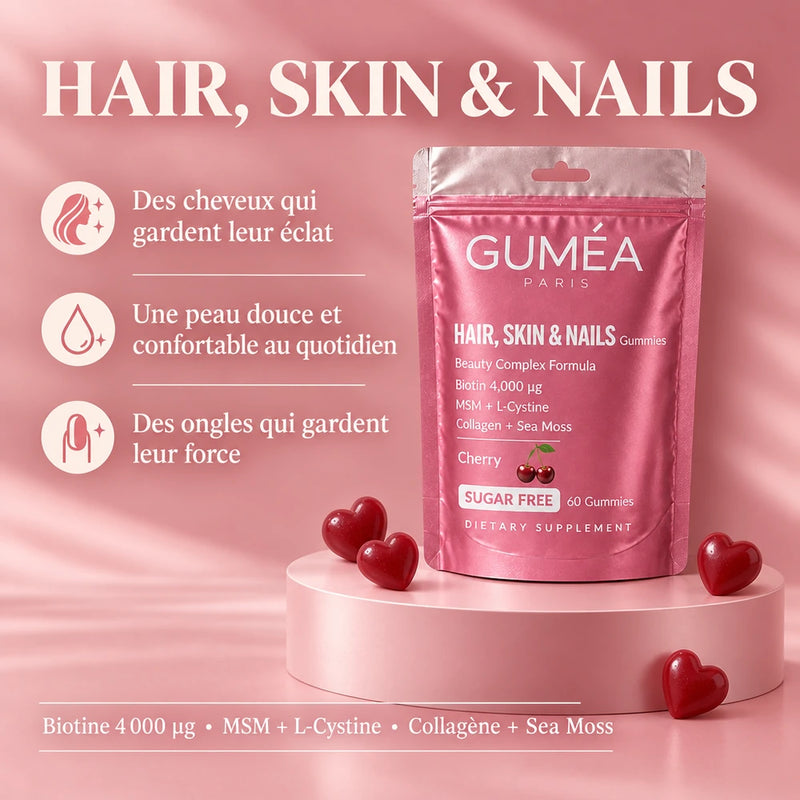 Hair, Skin & Nails Guméa, biotine, MSM, collagène