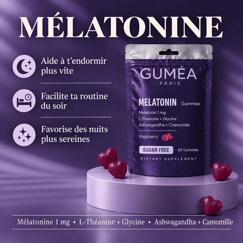 Mélatonine Guméa, aide à t'endormir plus vite